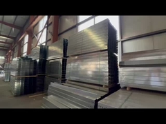 भारी ड्यूटी दीवार घुड़सवार चांदी स्टील तार ट्रॉ केबल ट्रे अनुकूलन ऊंचाई